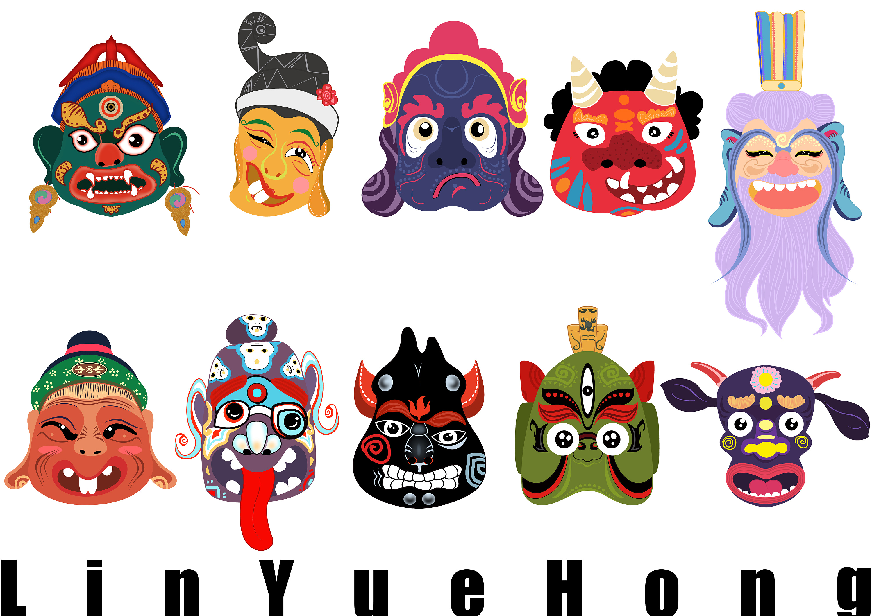 傩面具_湘西傩面具