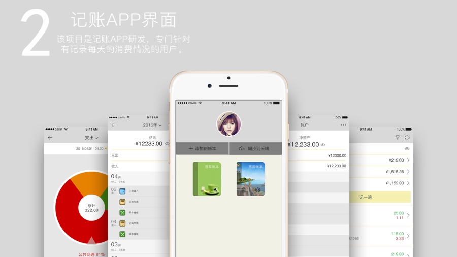 记账本app|移动设备\/APP界面|UI|Lcavin - 原创