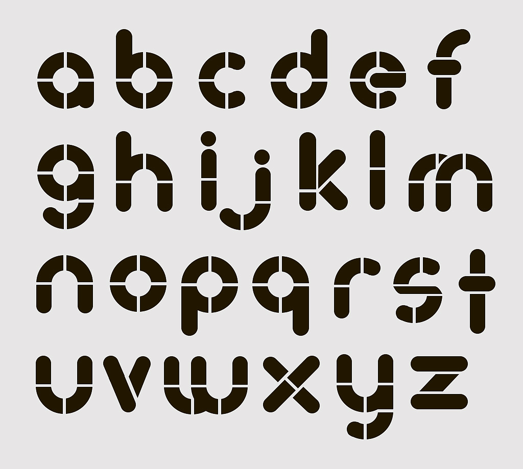 字体设计之英文字母设计|平面|字体/字形|一只喵小懒 - 临摹作品
