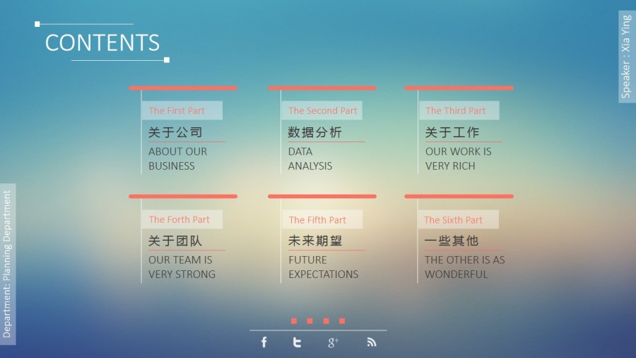 动态UI界面设计风格商务PPT模板3|PPT\/演示|平