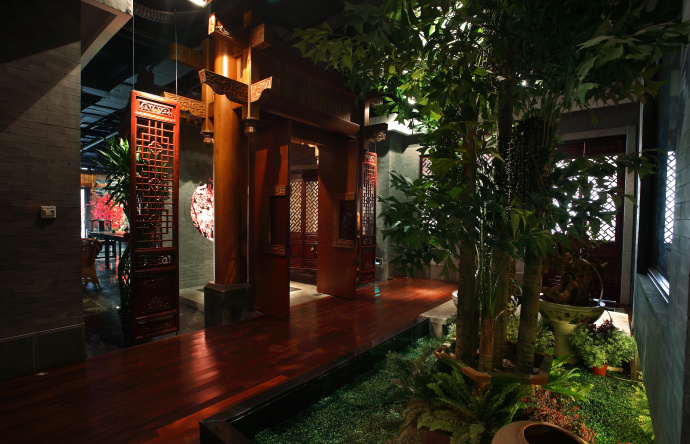 自贡春秋茶楼-成都自贡茶楼装修设计|成都自贡