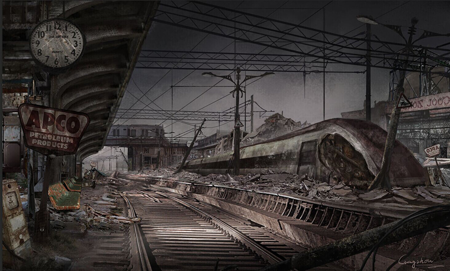 废弃的火车站