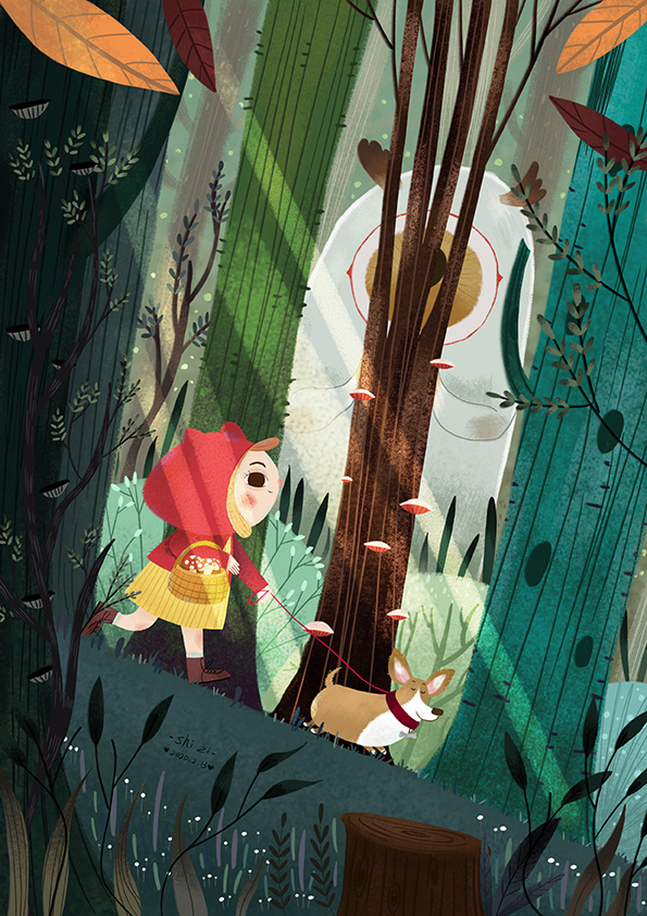 森林探险|插画|儿童插画|persimmon_art - 原创作品