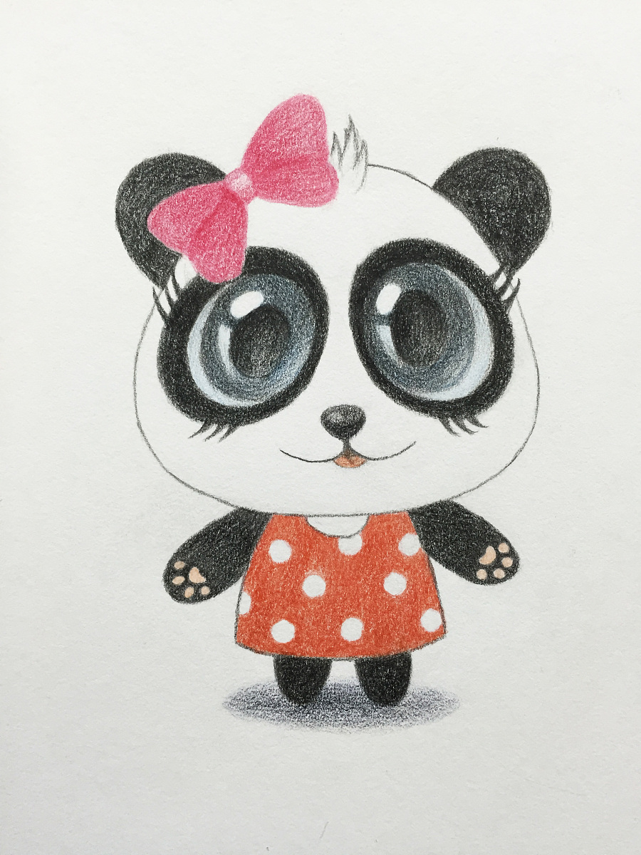 宝宝巴士熊猫妙妙新形象设计|绘画习作|插画|k