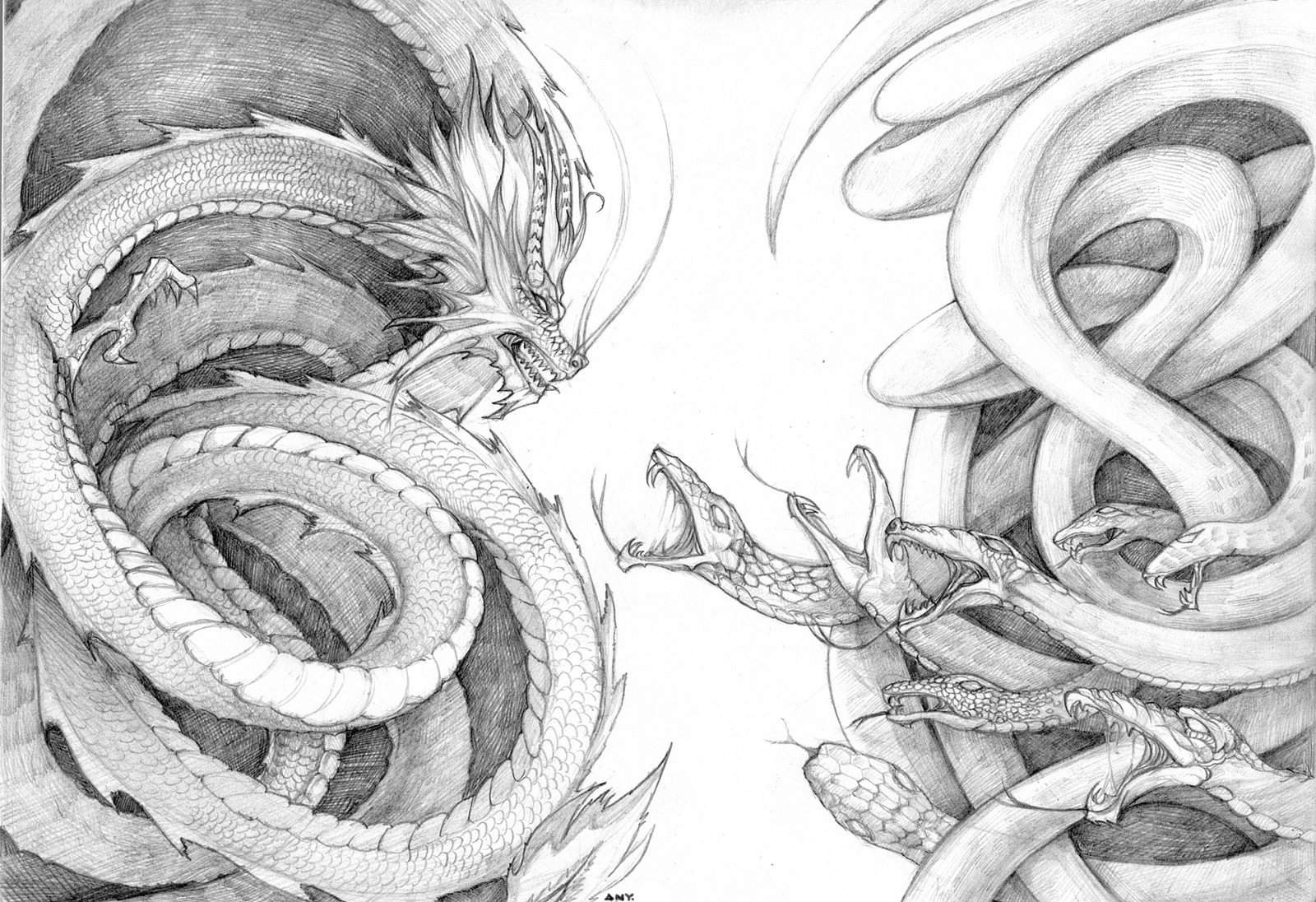 龙与蛇|Illustration|Art illustration|raeby430_Original作品-站酷ZCOOL