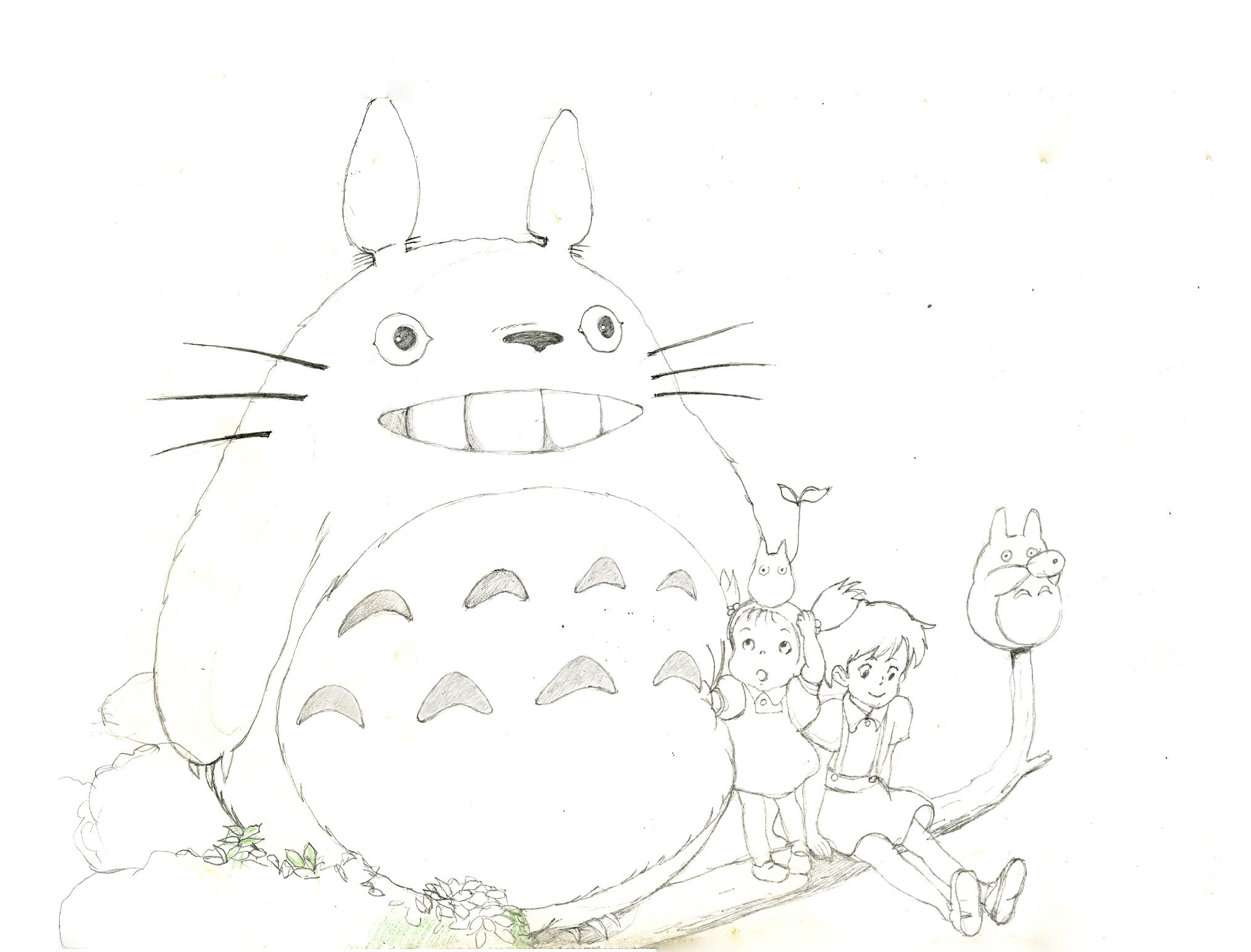 宫崎骏王国——《龙猫》大龙猫和小梅（超详细零基础马克笔手绘教程） - 知乎