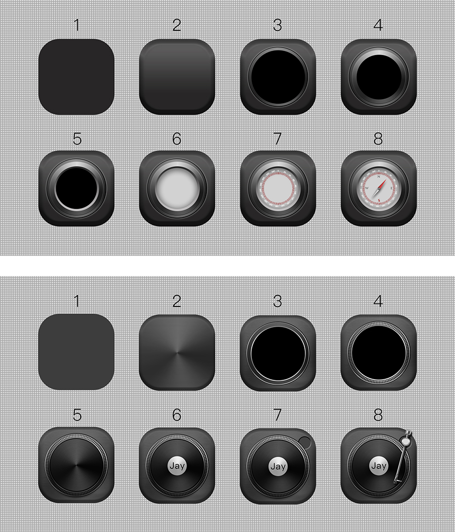 黑白配拟物化图标icon|图标|UI|凯艺 - 原创设计
