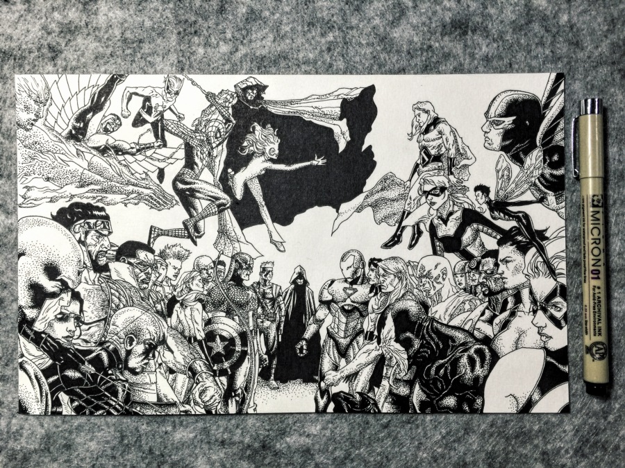 漫威内战|单幅漫画|动漫|叮叮叮叮叮丁丁 - 原创