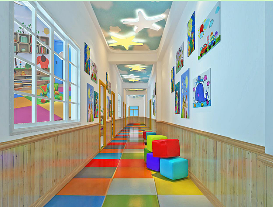 郑州办公室工装设计-美国艾利特幼儿园|空间|室