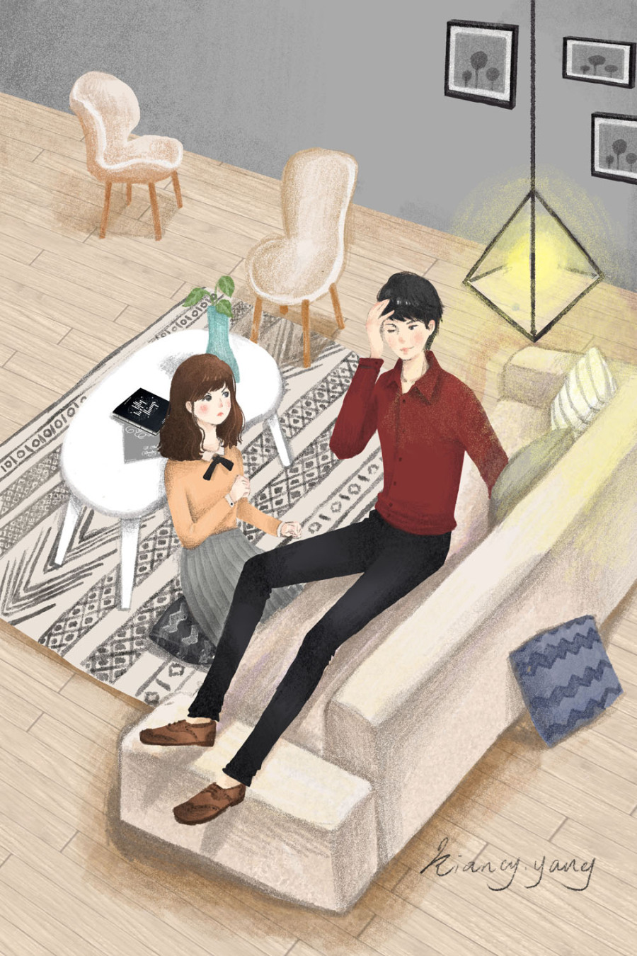 青春文学《青春制暖》插图|商业插画|插画|kian