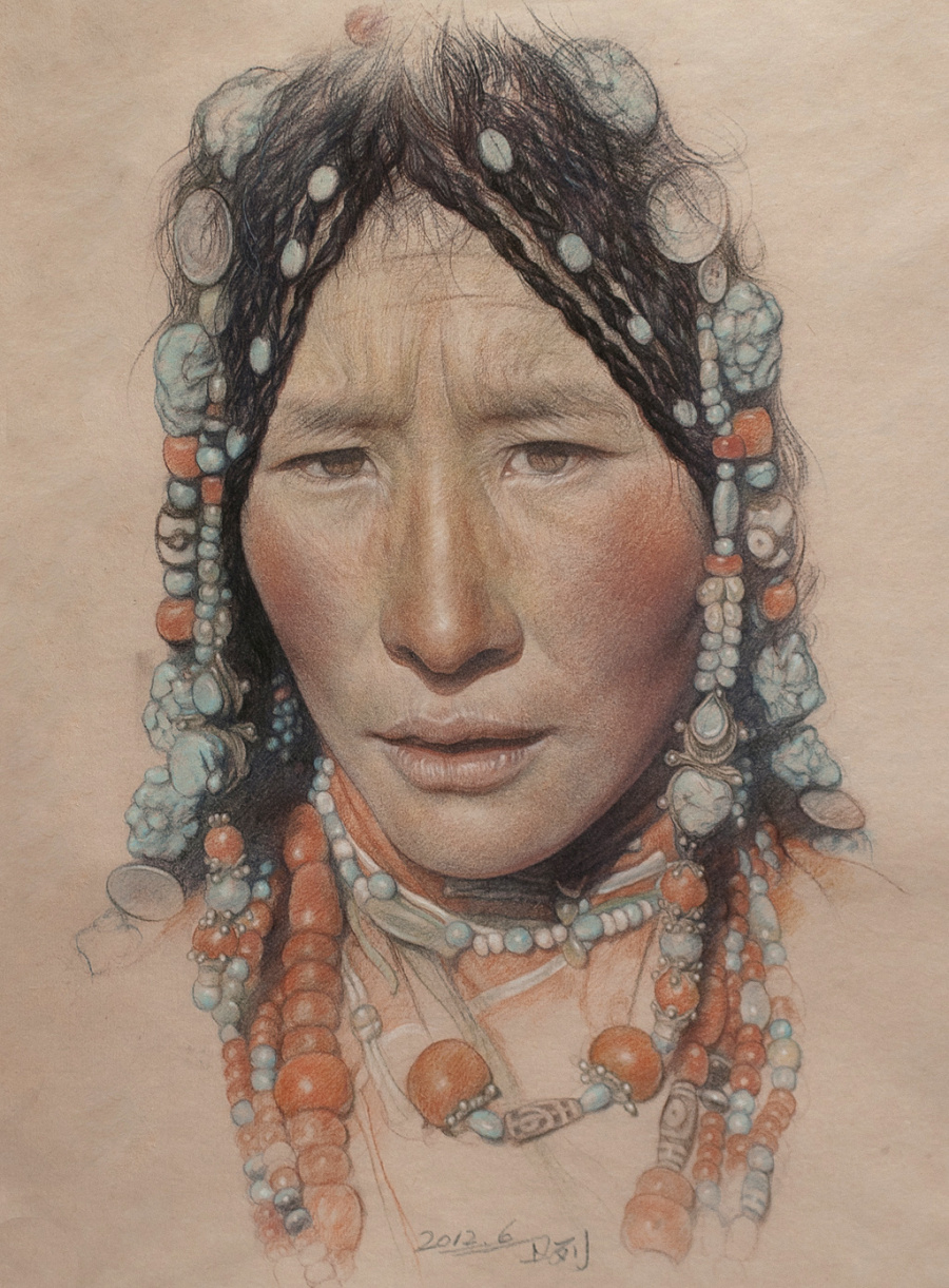 彩铅写实周末班老师作品欣赏~|其他绘画|插画|