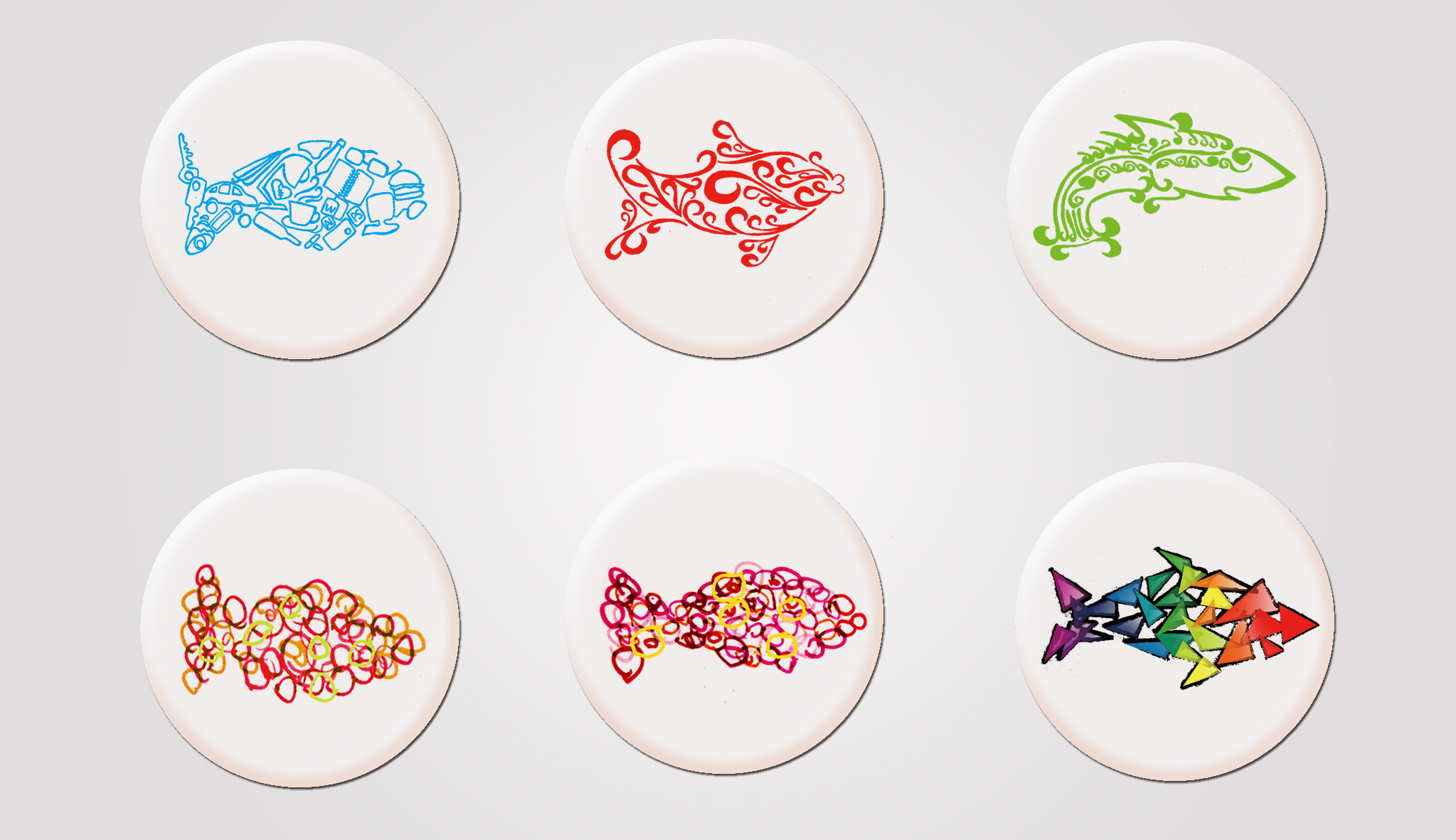 鱼 创意图形设计