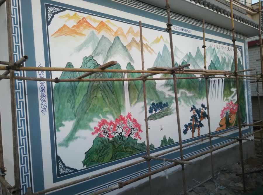 云南昆明手绘墙绘墙画墙体彩绘公司制作培训3