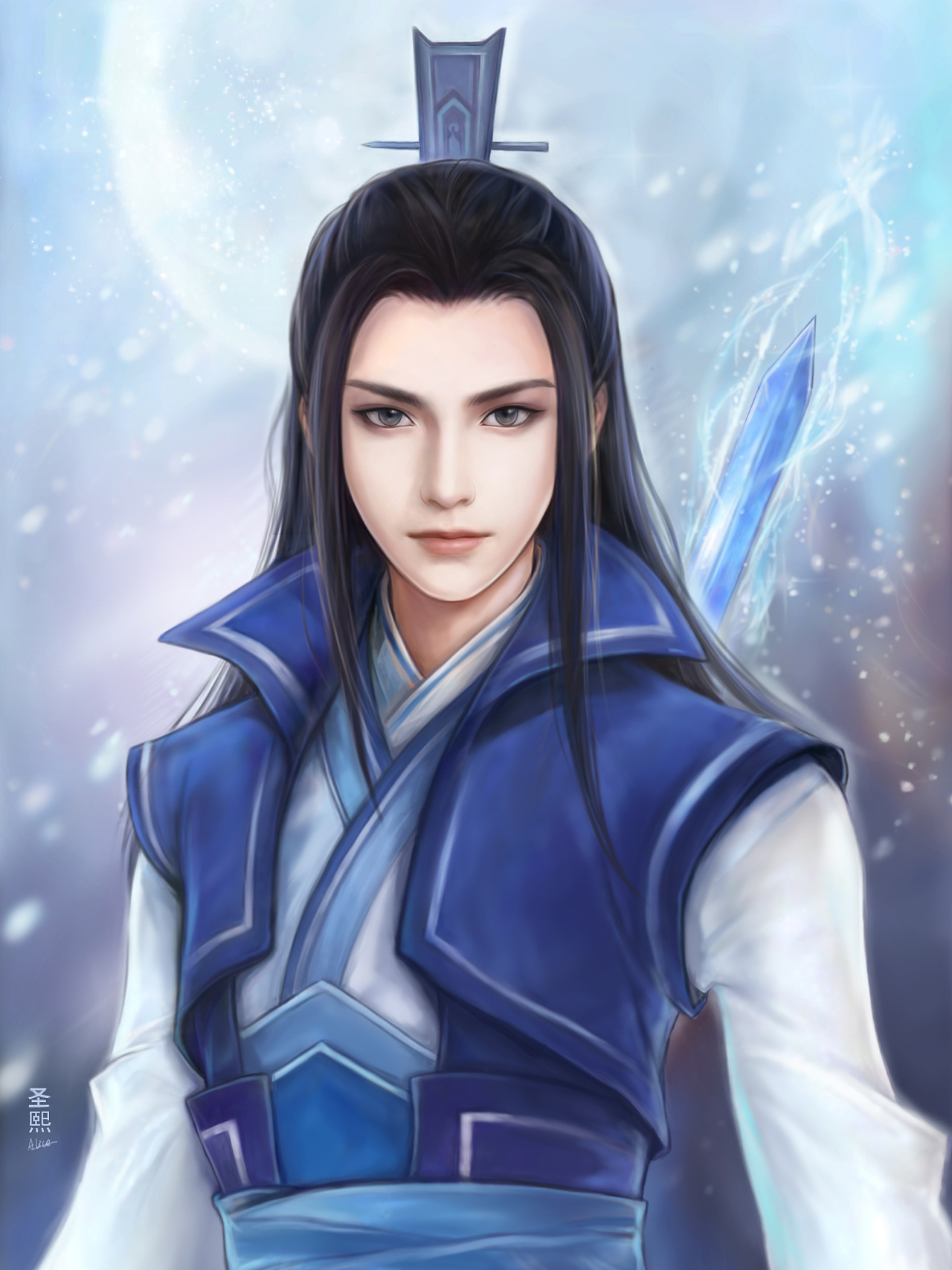 仙剑奇侠传 慕容紫英|插画|游戏原画|圣熙senxi