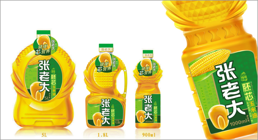 张老大胚芯玉米油|包装|平面|灵智品牌策划 - 原
