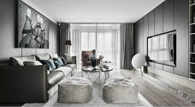 浩创悦城130平轻奢现代风格三室两厅装修需要