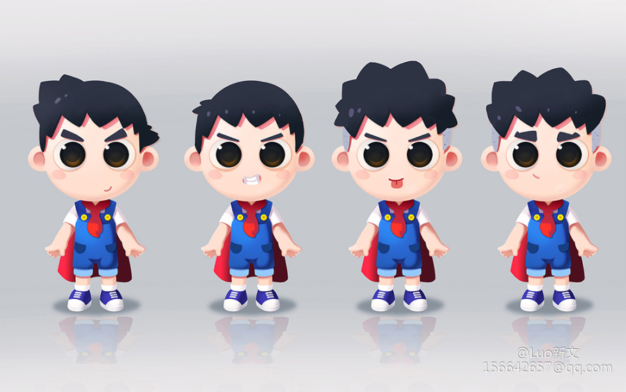 小男孩角色设计|二维动画|动漫|fvbfvbfvb - 原创