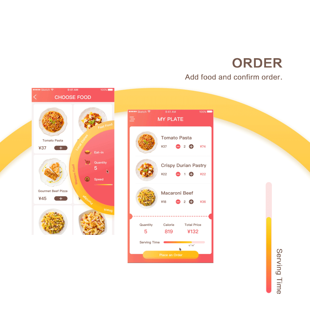 acasia food ui design|ui|app界面|candicee - 原创