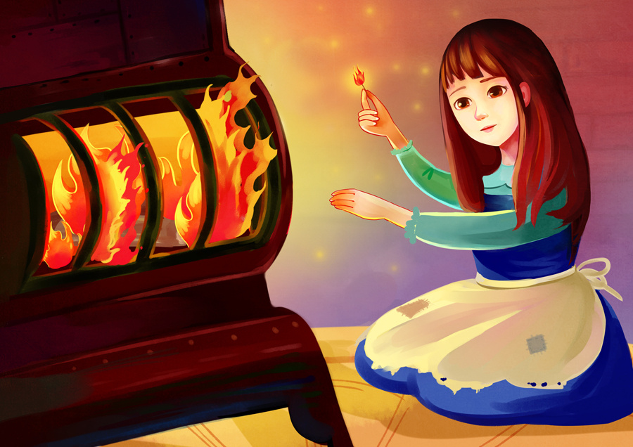 卖火柴的小女孩儿~~~|插画|儿童插画|积极向上的名字 - 原创作品 - 站酷 (ZCOOL)