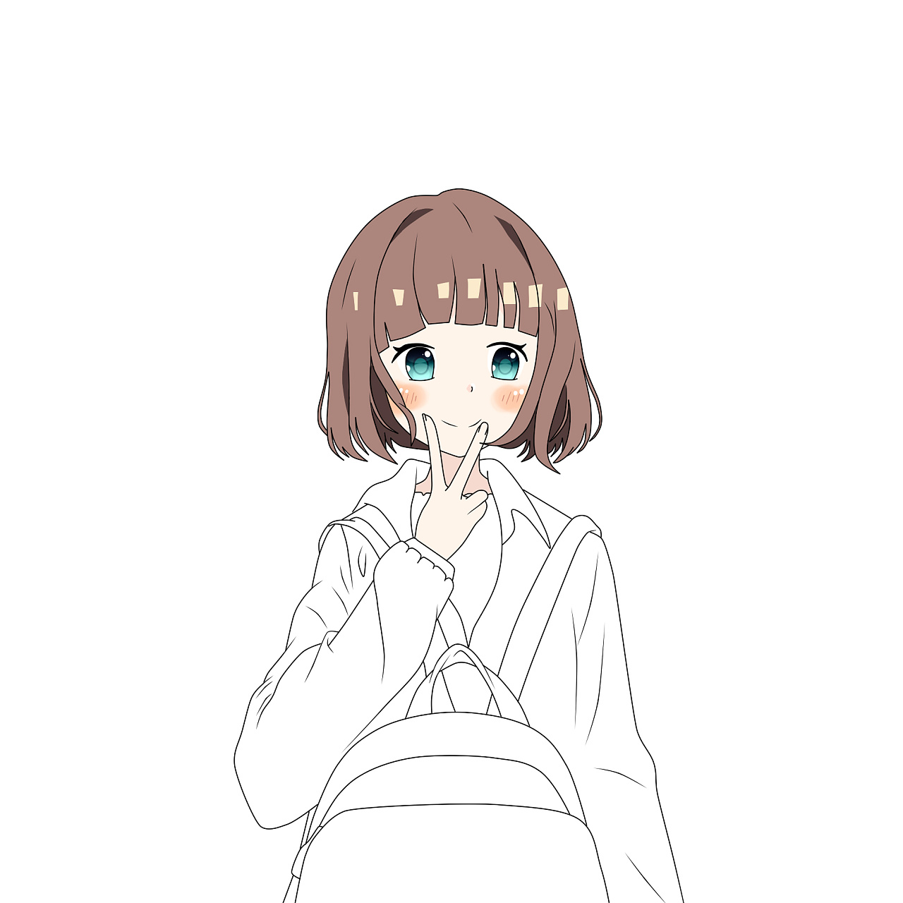 动漫女生|动漫|肖像漫画|八子酱酱 - 原创作品 - 站酷