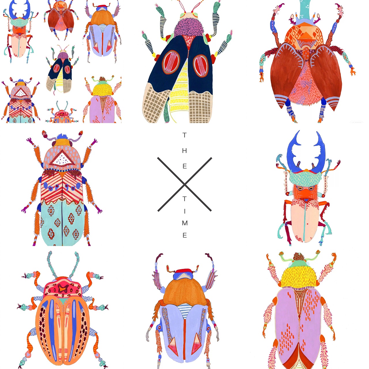 昆虫-创意儿童画
