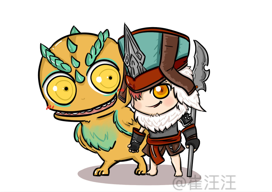 我可爱的小克烈|其他绘画|插画|崔汪 - 原创设计