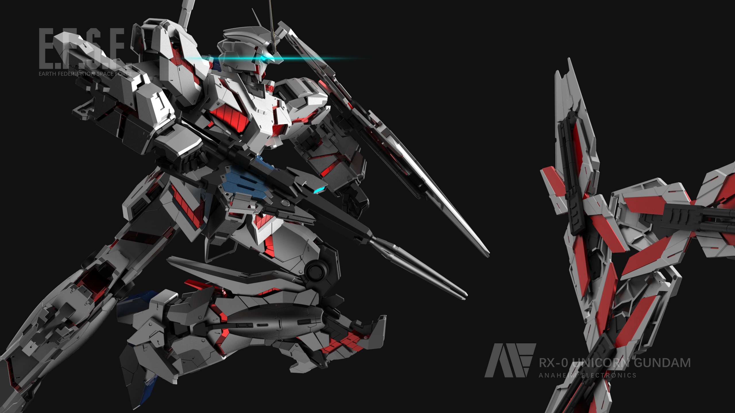 独角兽高达高清图片_独角兽高达高清图片画法