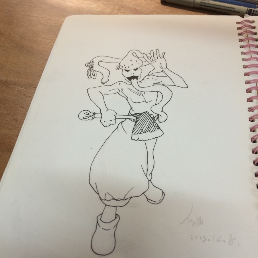 2013年画的怪物|绘画习作|插画|猫有毒 - 原创设