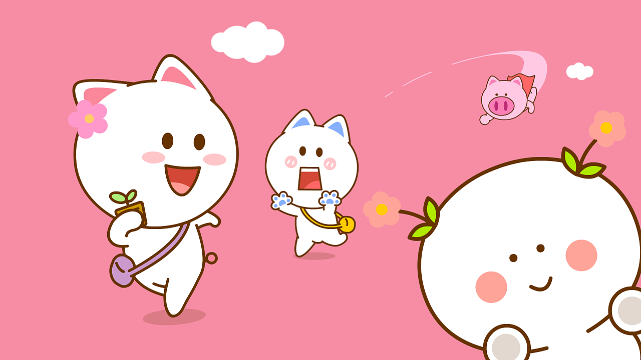 桃小仙 二花 动漫卡通 pc电脑桌面壁纸头像大合集