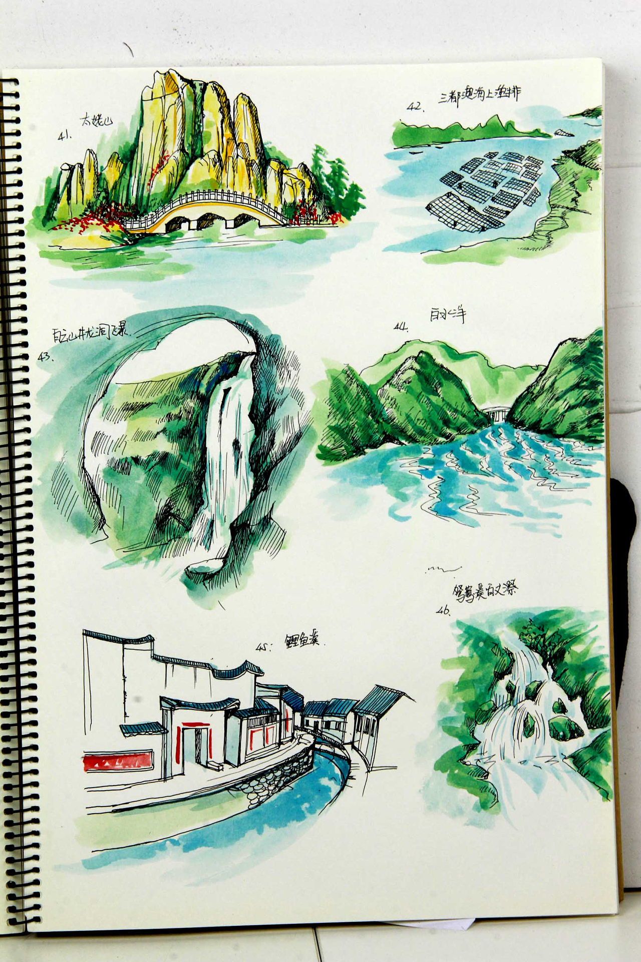 福建省内高铁旅游手绘地图创作绘制|纯艺术|水