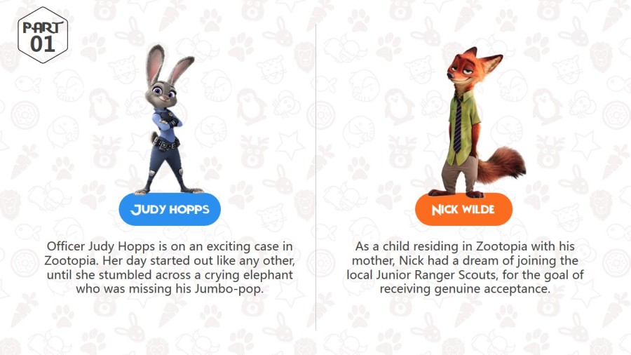 疯狂动物城主题PPT模板|PPT\/演示|平面|Danie