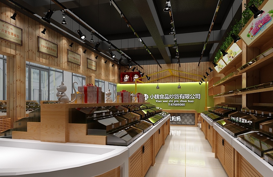 炒货店|室内设计|空间\/建筑|瓦力宝宝的神 - 原创