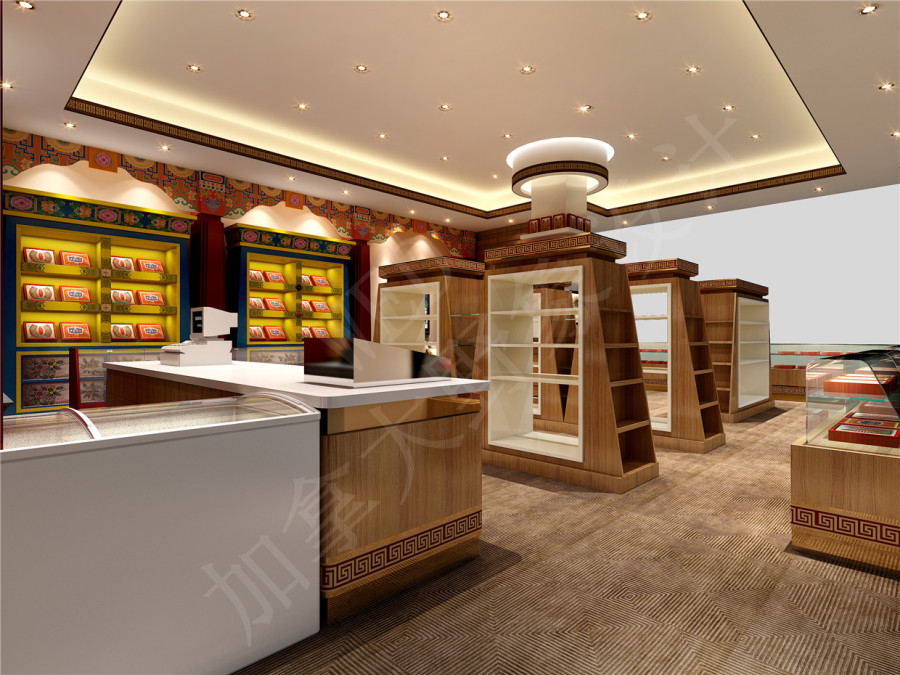 养生馆装修设计 - 拉萨高原特产养身馆|室内设计