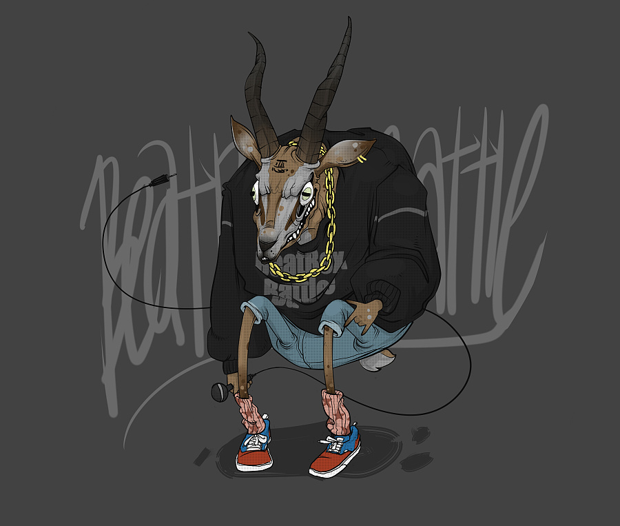 十二生肖beatbox|涂鸦\/潮流|插画|黑狗点 - 原创设计作品 - 站酷 (ZCOOL)