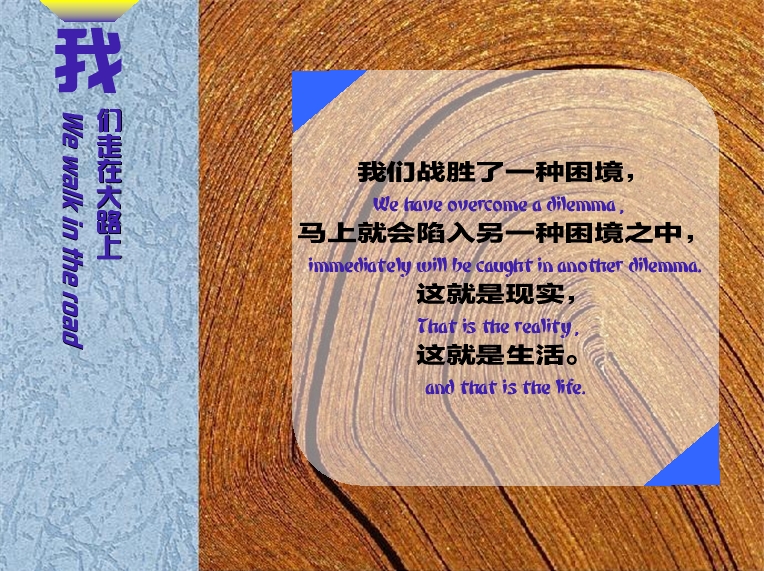 我们走在大路上