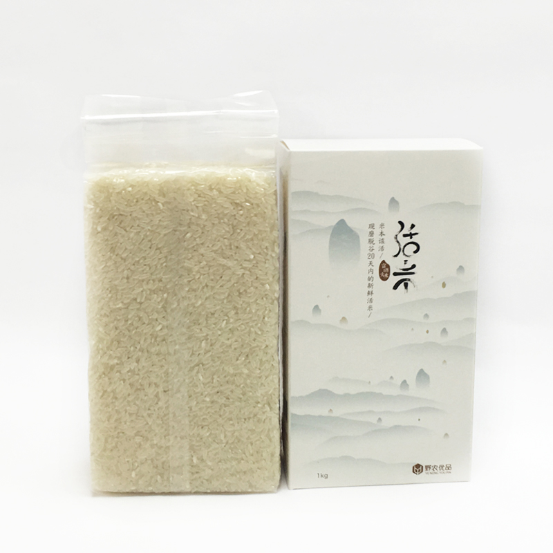 活米-现磨脱壳的新鲜大米|包装|平面|un1987 - 原