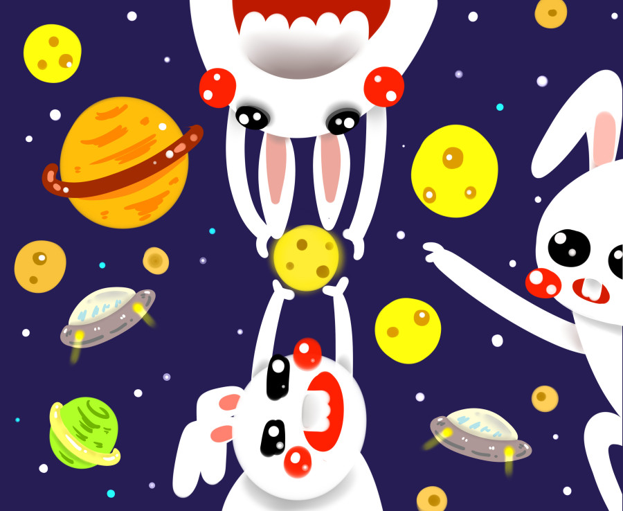 《兔几星球争夺战》|图形\/图案|平面|三三小五 