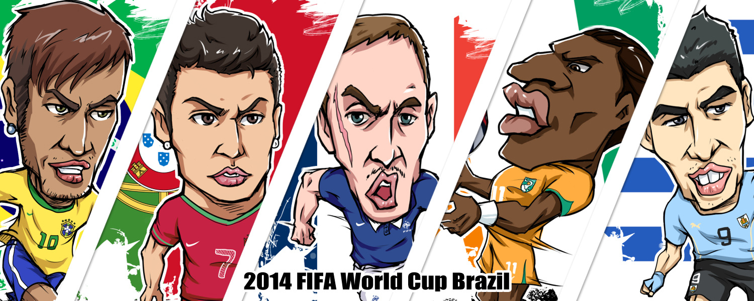 巴西世界杯球星系列|插画|涂鸦\/潮流|鑫光小屋 