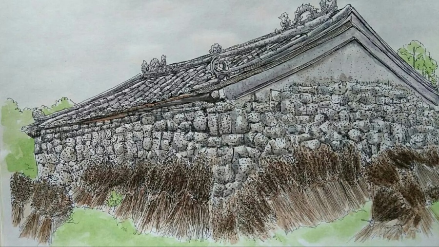 海南火山文化村落--石头城|商业插画|插画|随意