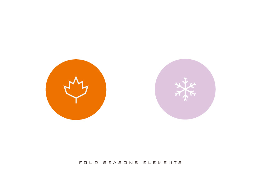 四季元素标志设计