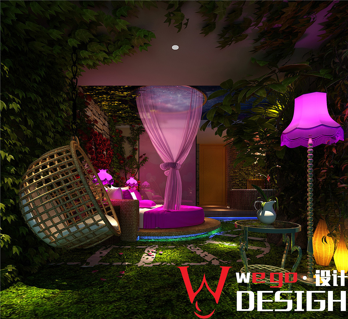 邯郸果美影咖主题酒店设计案例 电影情侣主题酒店设计图