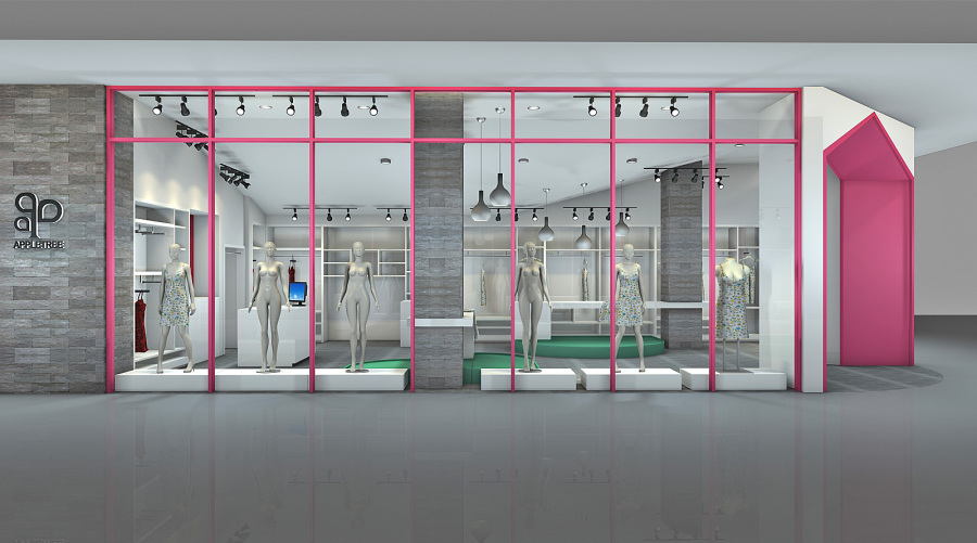 APPLE TREE女装专卖店|展示\/橱窗\/店面设计|