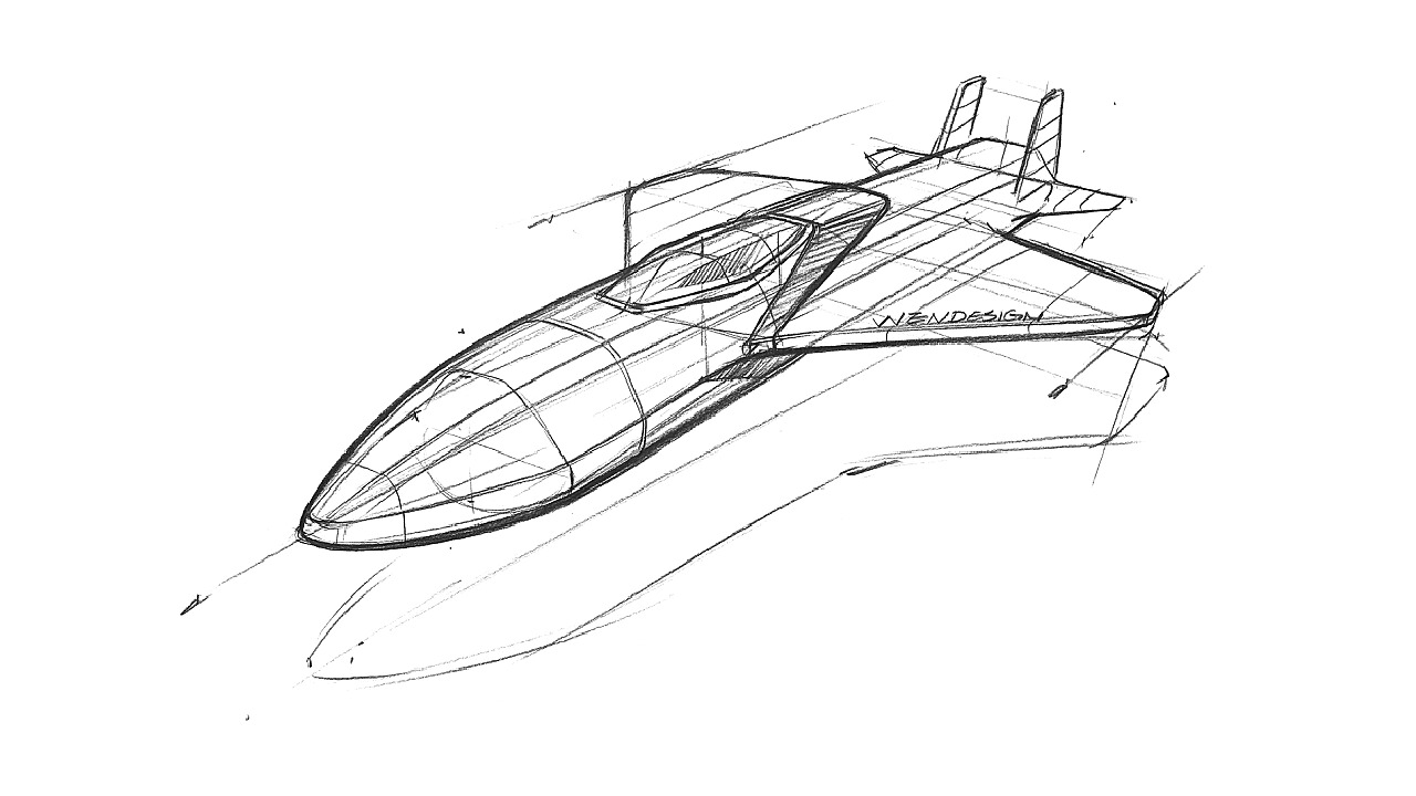 工业设计手绘如何画飞机