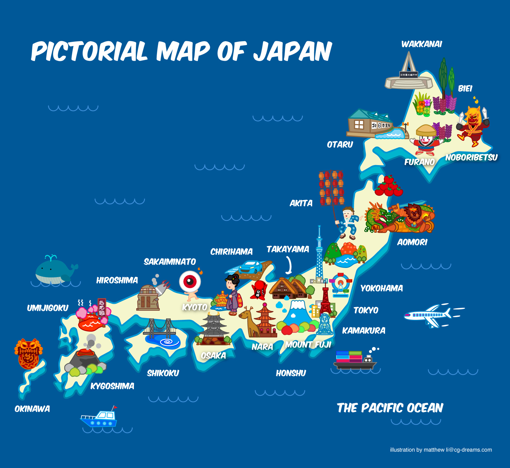 日本地图|平面|海报|matthew_li - 原创作品 - 站酷