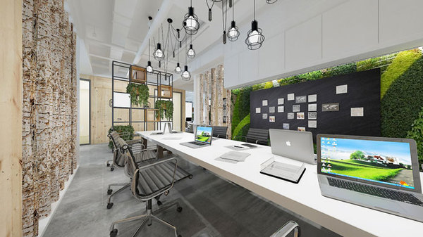 中小型办公室装修设计案例效果图|室内设计|空