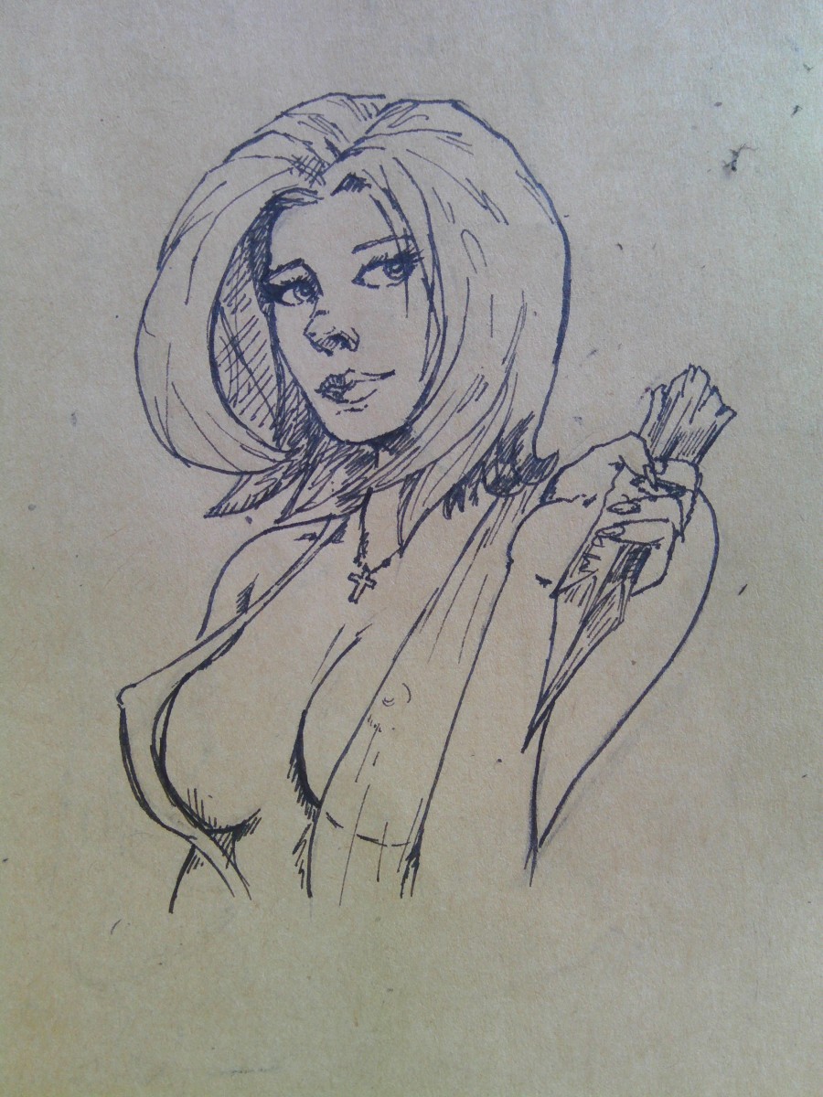 临摹的线稿|绘画习作|插画|哈子阿炳 - 原创设计