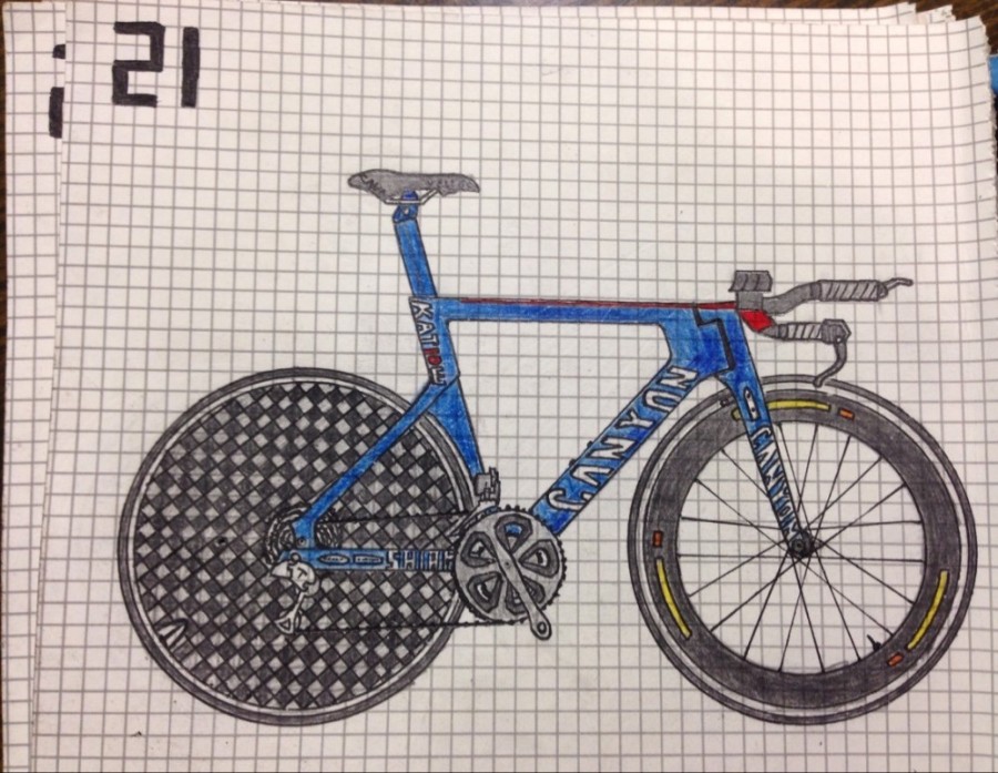 公路车手绘|像素画|插画|13828891501bb - 原创