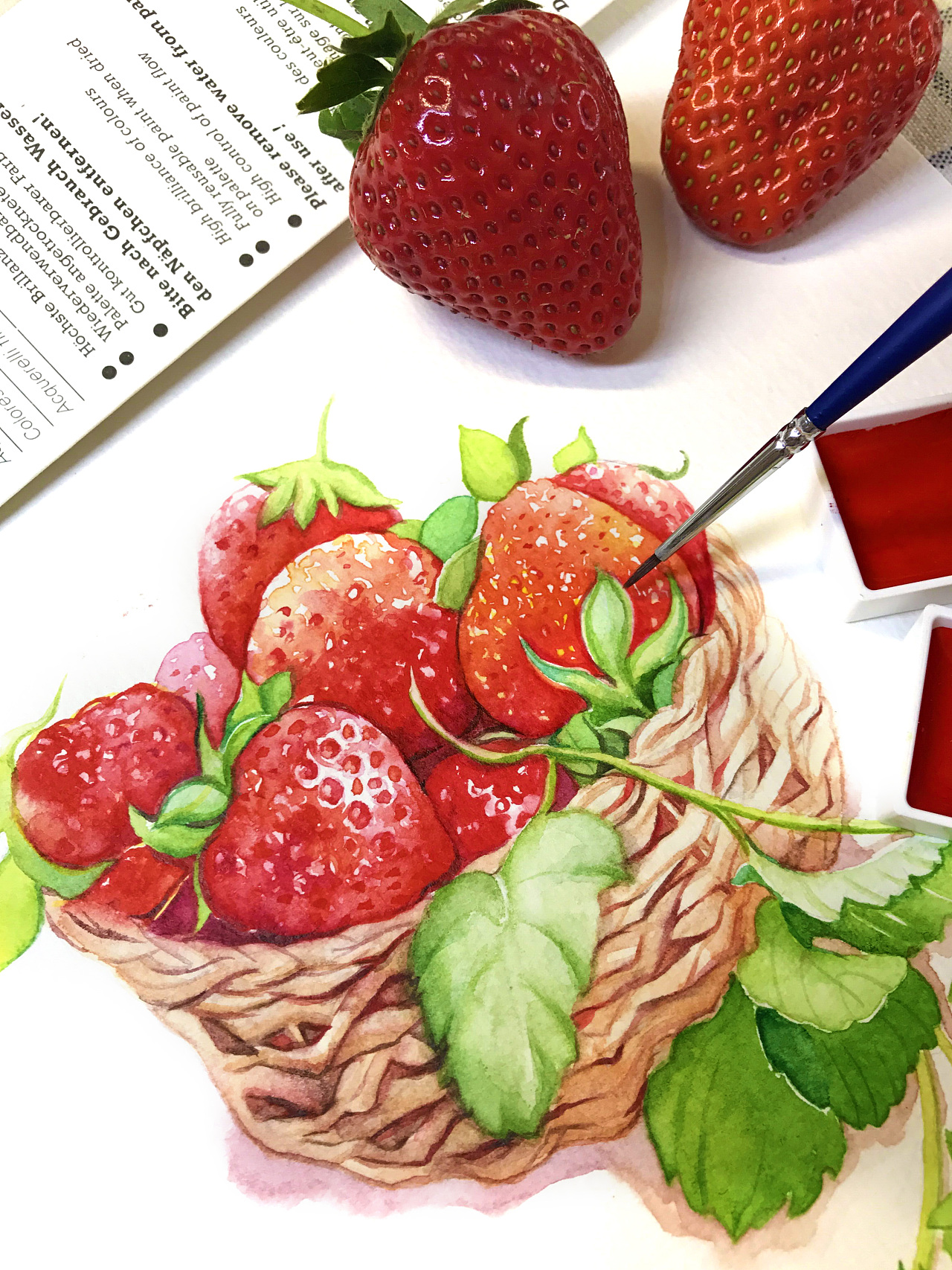两个草莓简笔画画法图片步骤💛巧艺网