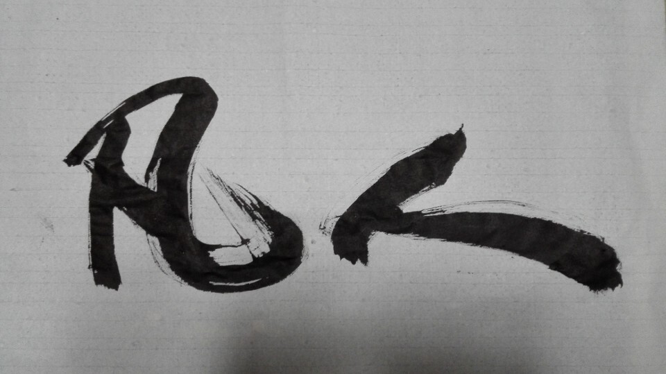 潘宗元老师苍劲有力的毛笔字体