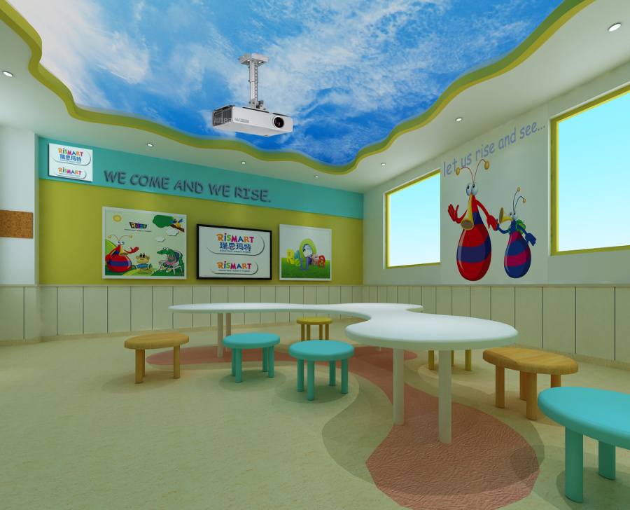 成都早教中心装修设计《优渥国际英语培训》|